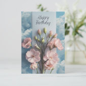 Classic Floral Verjaardag Kaart (Staand voorkant)