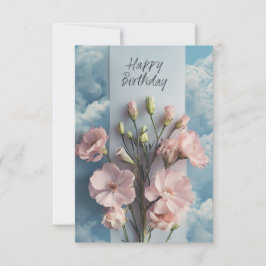 Classic Floral Verjaardag Kaart