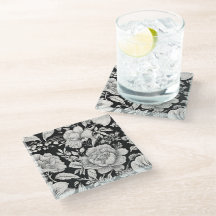 Classic Floral Zwart-wit Vintage