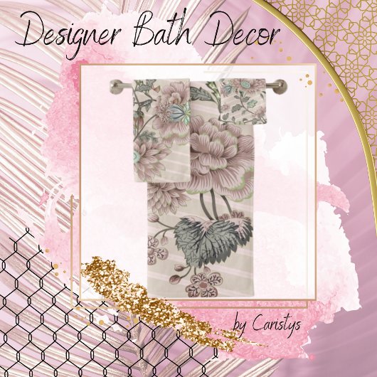 Classic Florals Towel Bad Handdoek