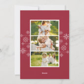 Classic Flourish | Vakantieknopkaart Feestdagenkaart (Achterkant)