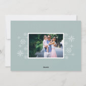 Classic Flourish | Vrede op aarde Foto Feestdagenkaart (Achterkant)