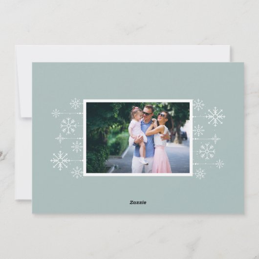 Classic Flourish | Vrede op aarde Foto Feestdagenkaart (Achterkant)