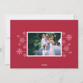 Classic Flourish | Vrede op aarde Foto Feestdagenkaart (Achterkant)