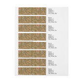 Classic Flower Chintz  zacht bloemontwerp Adreslabel Wikkel (Vel)