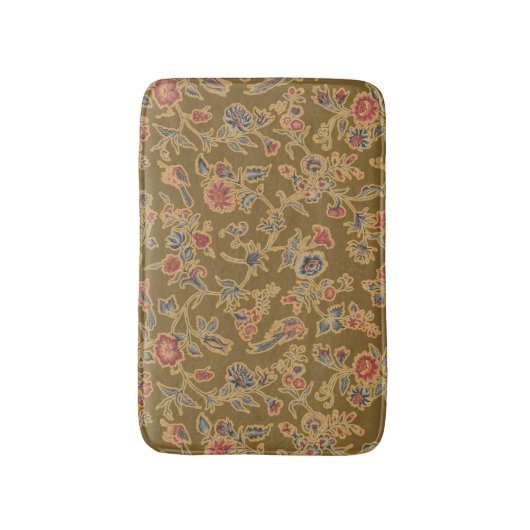 Classic Flower Chintz zacht bloemontwerp Badmat (Voorkant Verticaal)