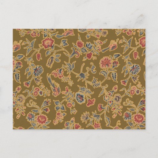 Classic Flower Chintz  zacht bloemontwerp Briefkaart (Voorkant)