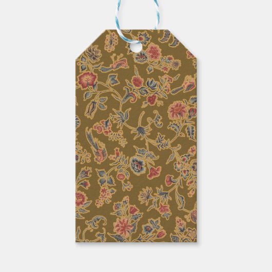Classic Flower Chintz  zacht bloemontwerp Cadeaulabel (Voorkant)