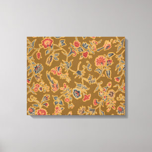 Classic Flower Chintz  zacht bloemontwerp Canvas Afdruk