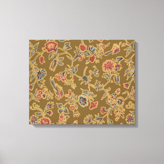 Classic Flower Chintz  zacht bloemontwerp Canvas Afdruk (Voorkant)