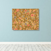 Classic Flower Chintz  zacht bloemontwerp Canvas Afdruk (Insitu (Houten vloer))