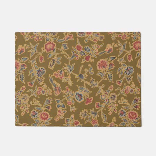 Classic Flower Chintz zacht bloemontwerp Deurmat (Voorkant)