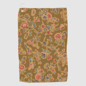 Classic Flower Chintz  zacht bloemontwerp Golfhanddoek (Voorkant)