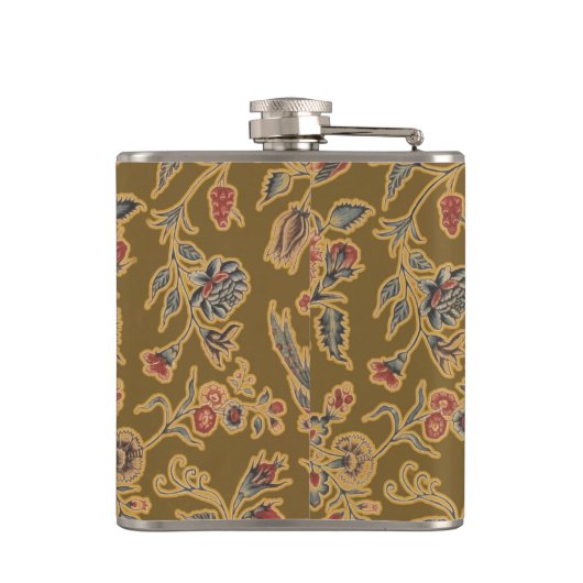 Classic Flower Chintz  zacht bloemontwerp Heupfles (Achterkant)