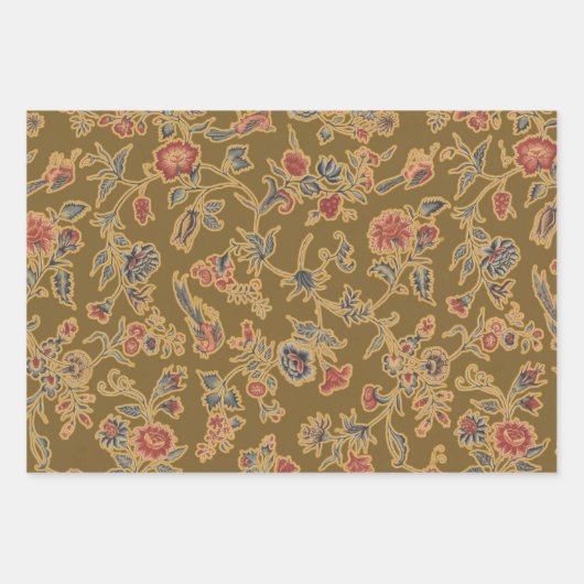 Classic Flower Chintz zacht bloemontwerp Inpakpapier Vel (Voorkant)