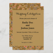 Classic Flower Chintz zacht bloemontwerp Kaart (Voorkant / Achterkant)