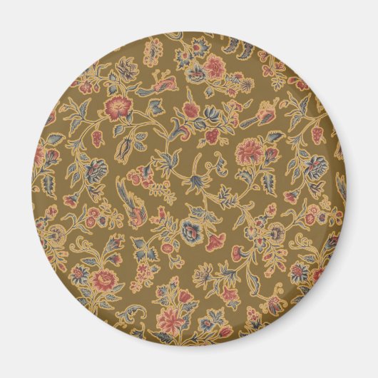 Classic Flower Chintz zacht bloemontwerp Magneet (Voorkant)