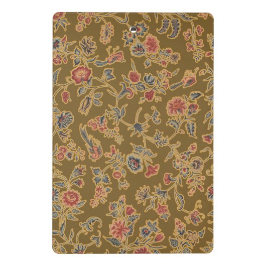 Classic Flower Chintz zacht bloemontwerp Mini Klembord (Achterkant)
