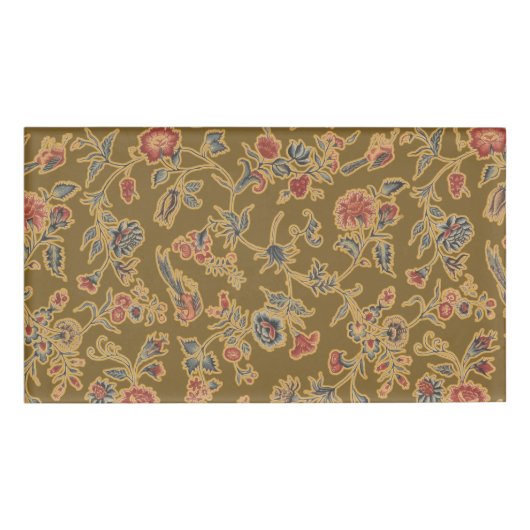 Classic Flower Chintz  zacht bloemontwerp Naambadge (Voorkant)