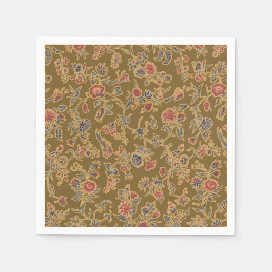 Classic Flower Chintz  zacht bloemontwerp Servet (Voorkant)