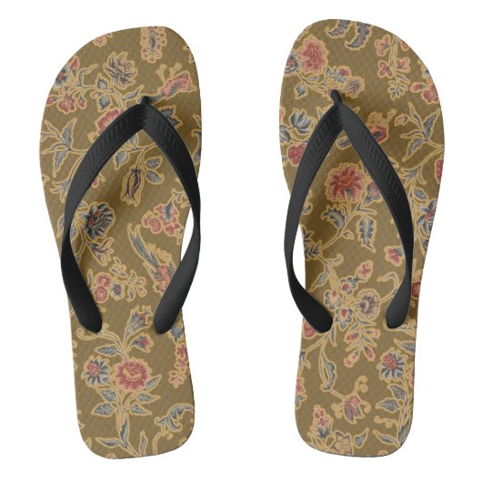 Classic Flower Chintz  zacht bloemontwerp Teenslippers (Voetbed)