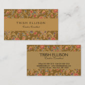 Classic Flower Chintz  zacht bloemontwerp Visitekaartje (Voorkant / Achterkant)