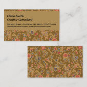 Classic Flower Chintz  zacht bloemontwerp Visitekaartje (Voorkant / Achterkant)