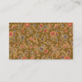 Classic Flower Chintz  zacht bloemontwerp Visitekaartje (Achterkant)