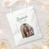 Classic Flower Garden Foto Afstuderen Bedankzakje (Geknipt)