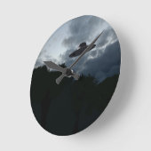 Classic Flying Saucer Wall Clock Ronde Klok (Hoek)