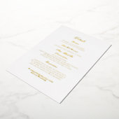 Classic Foil Details Enclosure Card Folie Uitnodiging (Gedraaid)