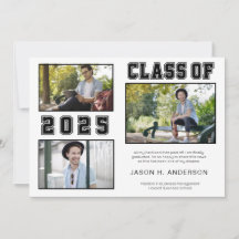 Classic Font 3 Foto Afstuderen Aankondiging