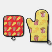 Classic Food Pairing Movie Theater Popcorn Butter Ovenwant & Pannenlap Set (Voorkant)