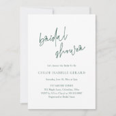 Classic Forest Green Elegant Vrijgezellenfeest Kaart (Voorkant)