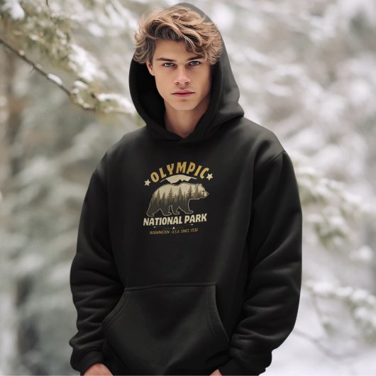 Classic Forest Vista at Olympic National Park Hoodie