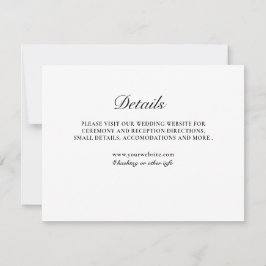 Classic Form Zwart & Wit Behuizing Kaart