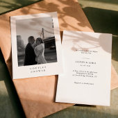 Classic Formal Couples Wedding Shower Invitation Kaart