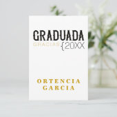 CLASSIC FORMAL Graduada GRACIAS Kaart (Staand voorkant)