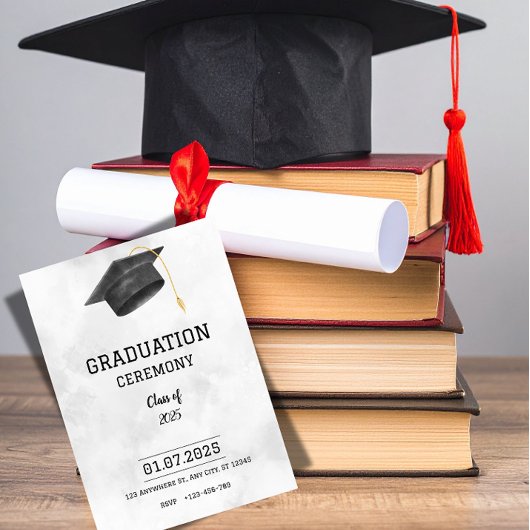 Classic Formal Graduation Announcement Kaart