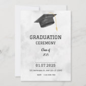 Classic Formal Graduation Announcement Kaart (Voorkant)