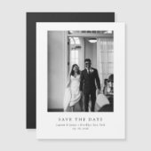 Classic Formal Magnetic Wedding Save The Date (Voorkant / Achterkant)