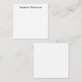 Classic Formal Verfijnd  Zwart Grijs Notitiekaartje (Voorkant / Achterkant)