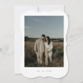 Classic Formal Wedding Photo Invitation Kaart (Achterkant)