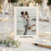 Classic Formal Wedding Photo Thank You Card Bedankkaart
