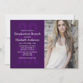 Classic Foto Afstuderen Brunch Kaart (Voorkant)