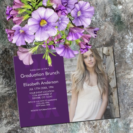 Classic Foto Afstuderen Brunch Kaart