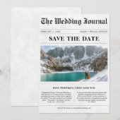  Classic Fotokrant Wedding Journal Save The Date (Voorkant / Achterkant)