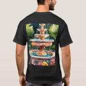 Classic Fountain Silhouette T-Shirt – Elegantie en (Achterkant)