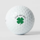 Classic Four-Leaf Clover 'Lucky Golf Ball' Fun Golfballen (Voorkant)