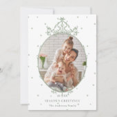 Classic Frame Season's Greetings Photo Feestdagenkaart (Voorkant)